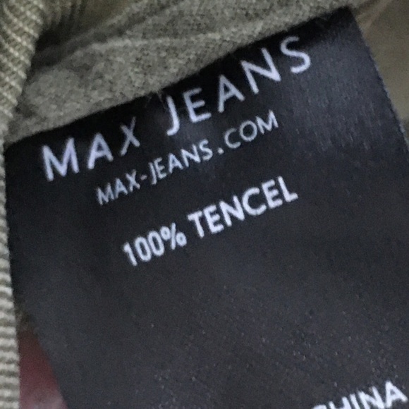 Max Jeans Olive Green Utility Hooded Jacket Size Extra Small - Picture 7 of 7